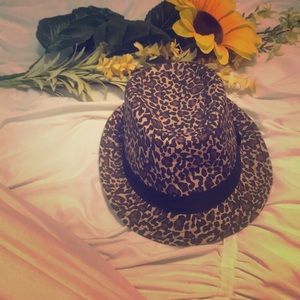 Cheetah print fedora